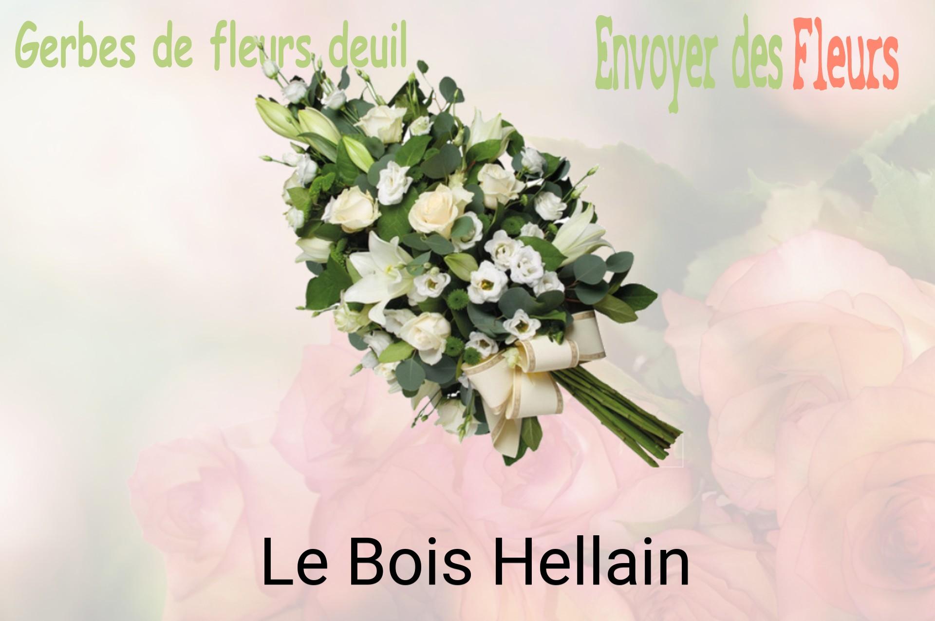 Gerbe de fleurs de deuil livrée à Le Bois-Hellain
